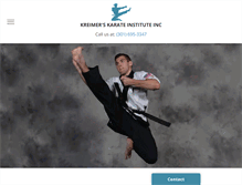 Tablet Screenshot of kreimers-karate.com